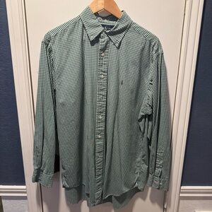 Green Checkered Men's Shirt
